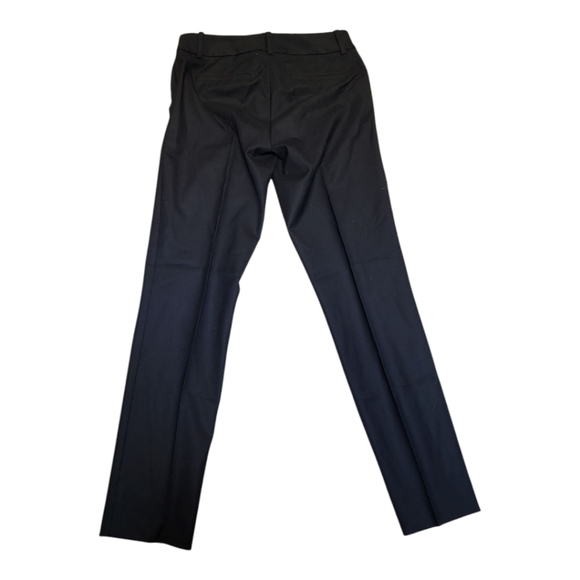 J. Crew Women's Black Stretch Tailored Trousers with Zipper Detail - Size 2 - Picture 2 of 6
